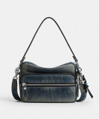 ダコタ クロスボディ バッグ・コットン デニム・チャーム | COACH